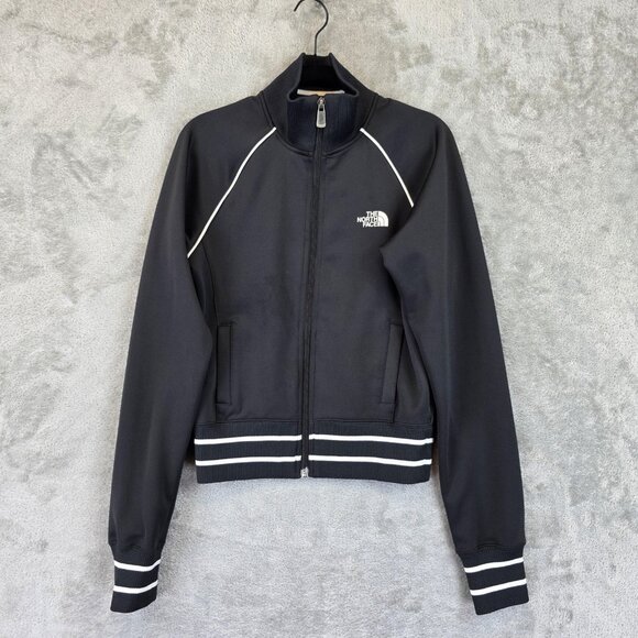 The North Face Jacket Womens XS Black White A5 Series Track Full Zip Ribbed Trim - Picture 1 of 15